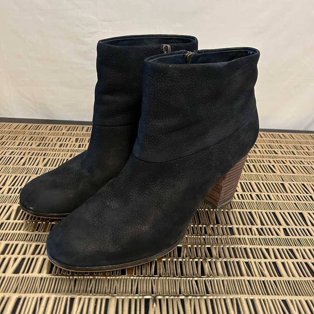 Cole Haan Cassidy Women's Heeled Booties Size 8 Leather Black